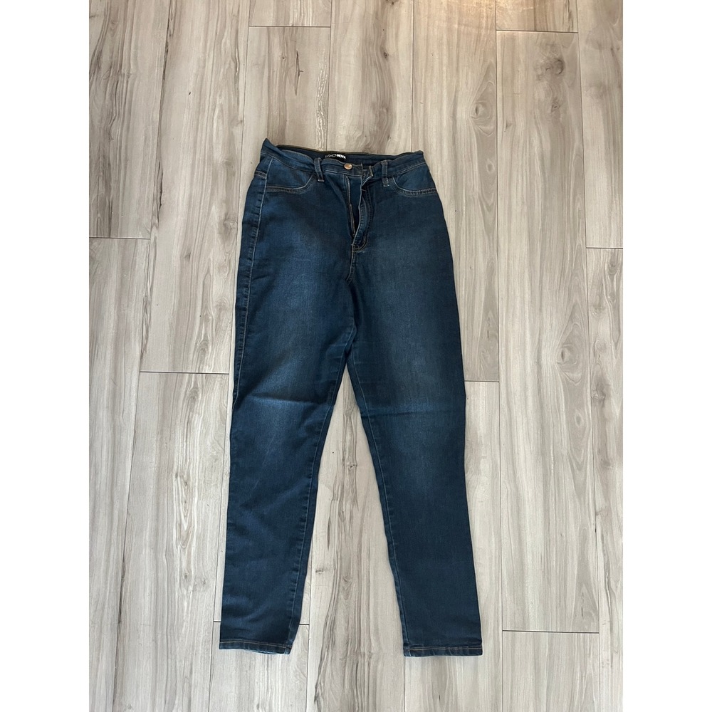 Fashion Nova Dark Wash High Waisted Skinny Jeans Size 11 Style P88 Mens Womens